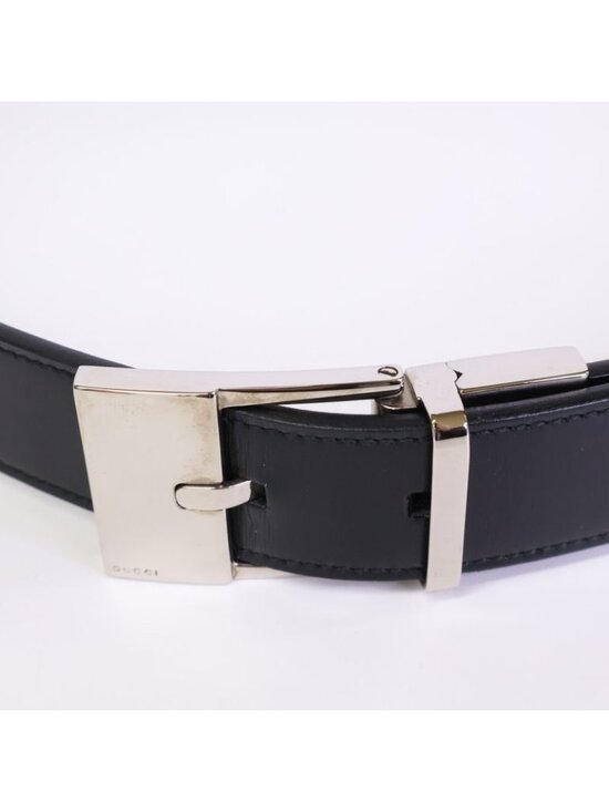Gucci Square Buckle Leather Belt